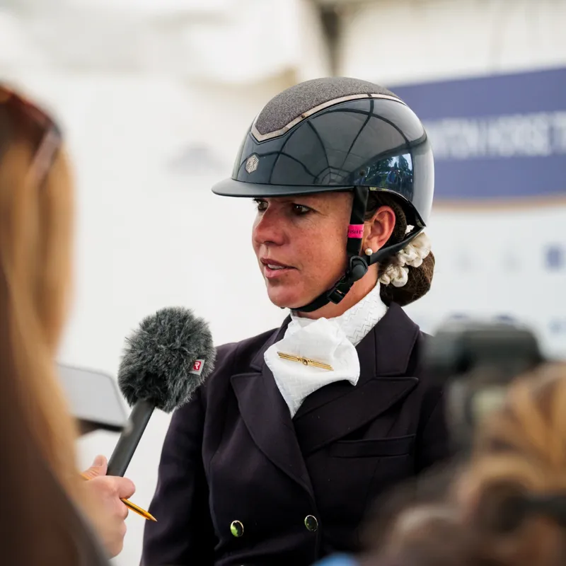 Charles Owen EQx Kylo Sparkly Riding Hat - Navy Gloss/Pewter-5