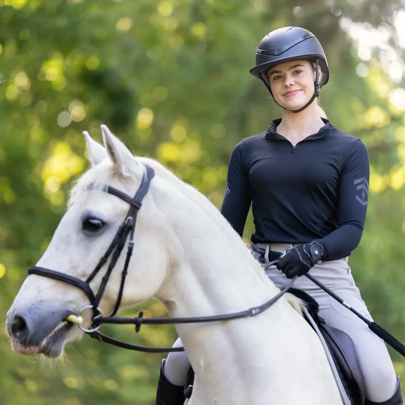 Charles Owen This Esme Luna Wide Peak Riding Hat - Black-3