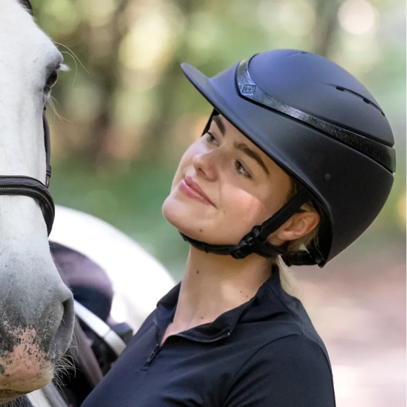 Charles Owen This Esme Luna Wide Peak Riding Hat - Black-4