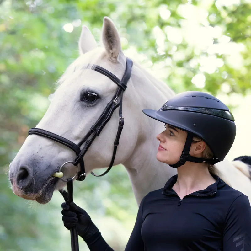 Charles Owen This Esme Luna Wide Peak Riding Hat - Black-5