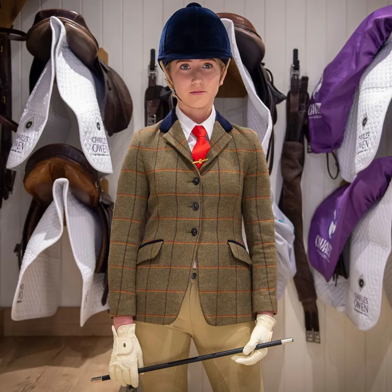 Charles Owen Fian Velvet Riding Hat - Navy-2