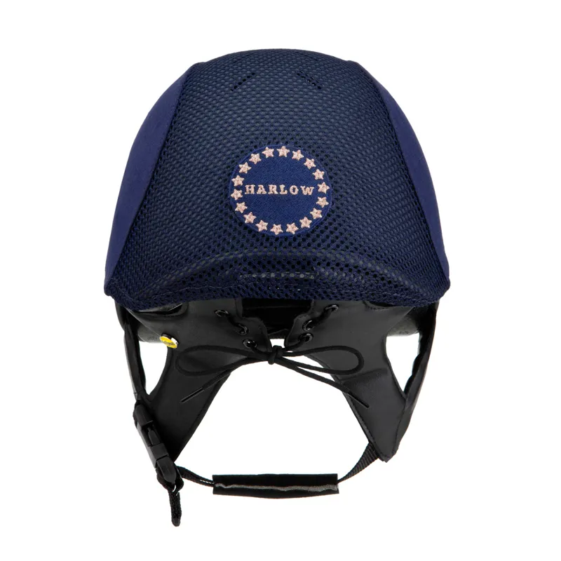 Charles Owen Harlow MS1 Pro Riding Skull Hat - Navy/Rose Gold-1