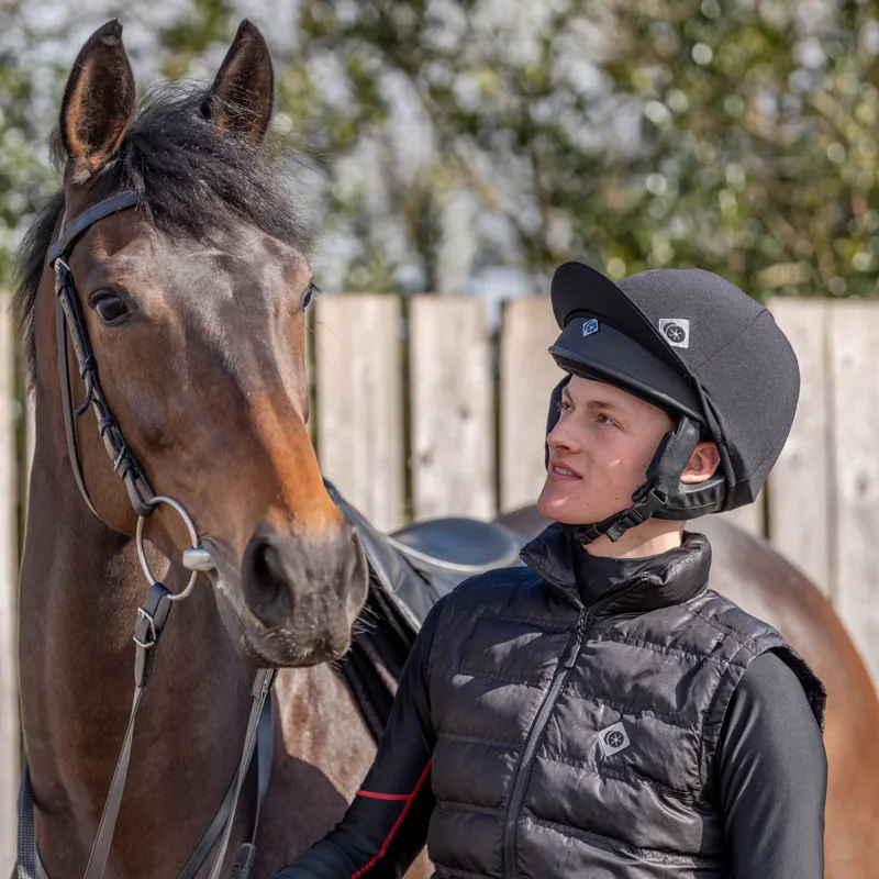 Charles Owen Race II Skull Riding Hat with Removable Liner - Black-3