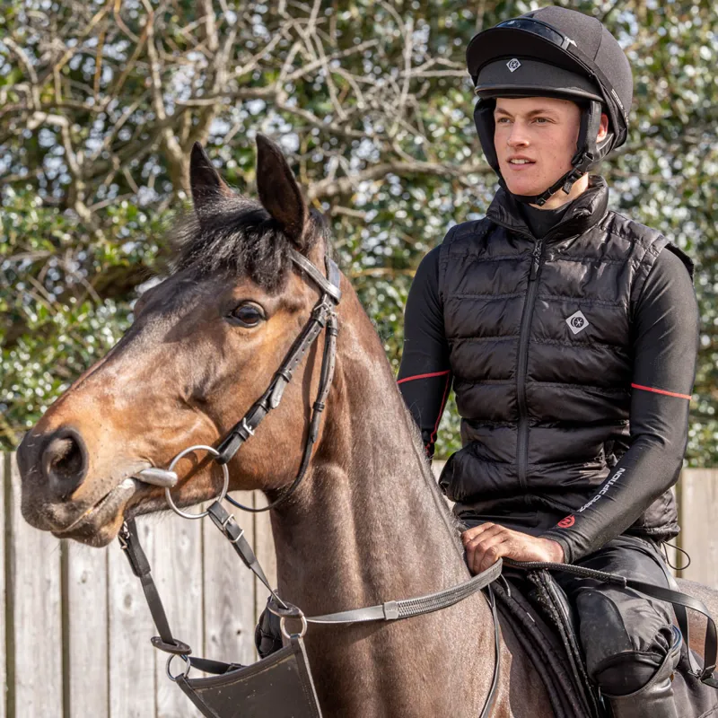 Charles Owen Race II Skull Riding Hat with Removable Liner - Black-4