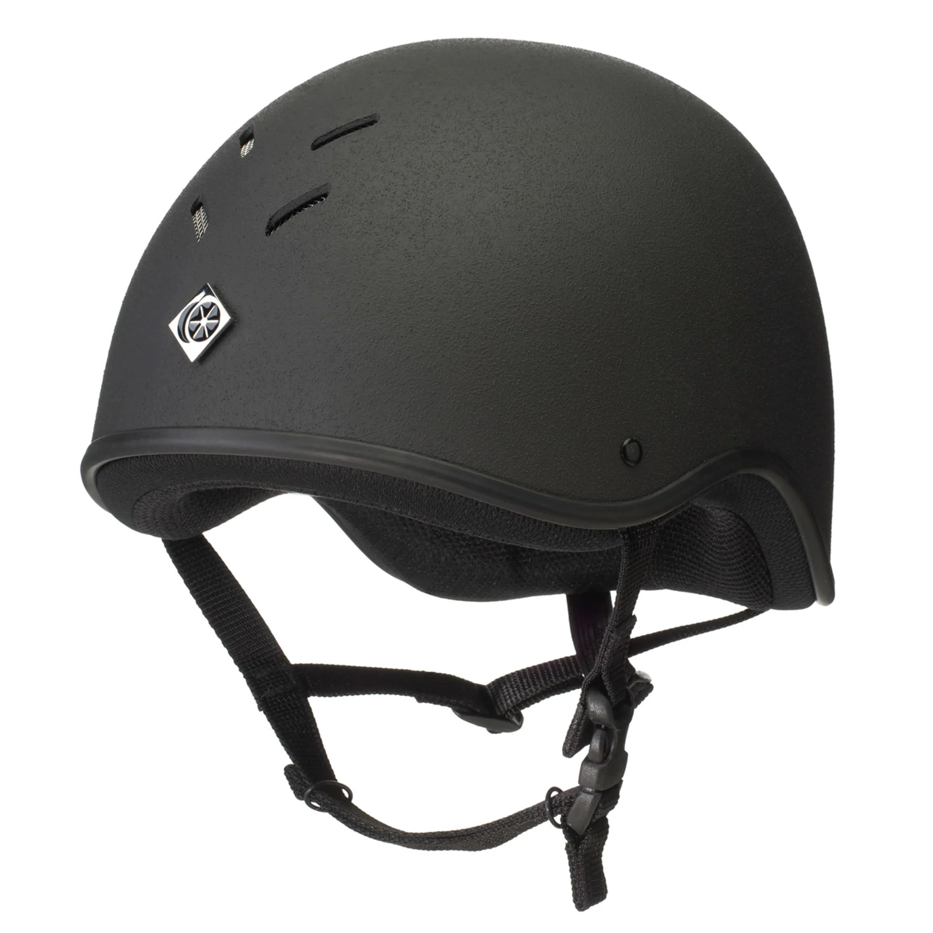 Charles Owen Young Riders Jockey Skull Riding Hat Black