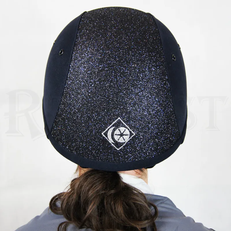 Charles Owen YR8 Sparkly Riding Hat - Navy/Navy-4