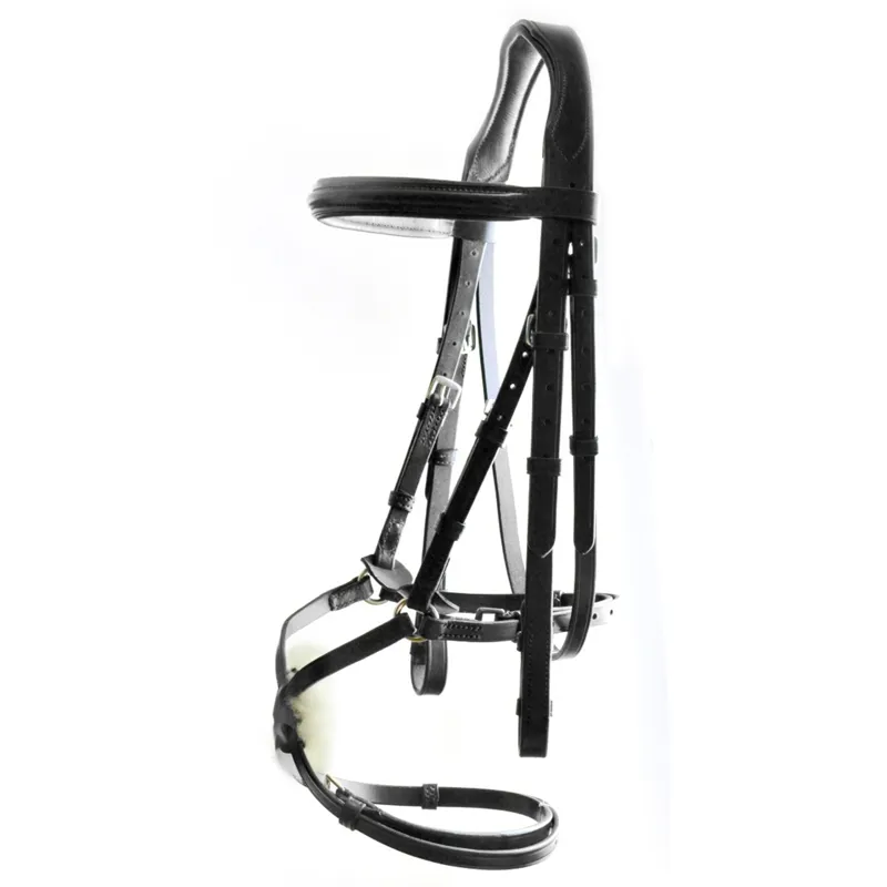 Dever Classic Comfort Grackle Bridle - Black-1