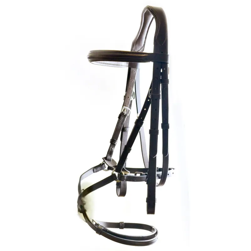 Dever Classic Comfort Grackle Bridle - Brown-1