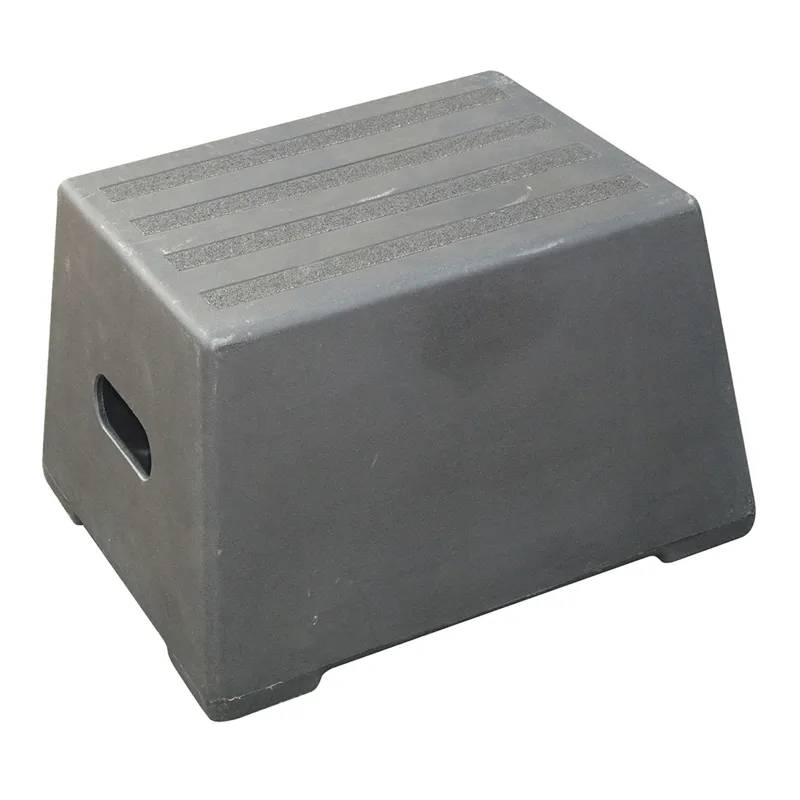 Classic Showjumps Premium Mounting Block - One Tread - Black