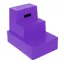 Classic Showjumps Standard Three Tread Mounting Block - Purple