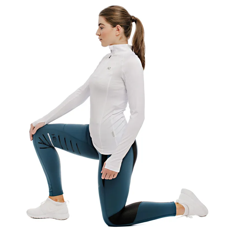 Horseware Tech Riding Tights - Petrol Blue-2