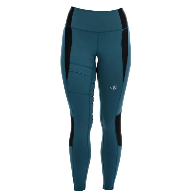 Horseware Tech Riding Tights - Petrol Blue-1