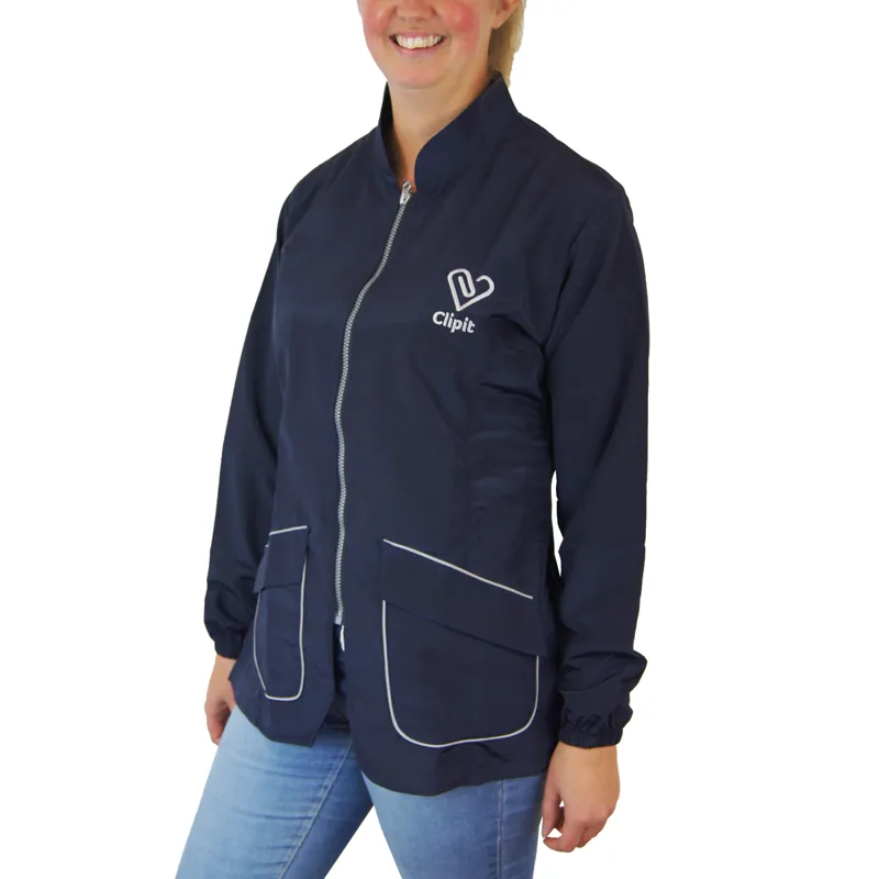 Clipit Long Sleeved Grooming/Clipping Jacket - Navy - X-Small