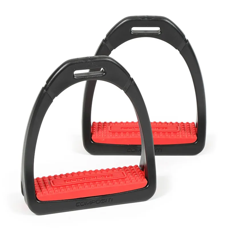 Compositi Premium Profile Adults Stirrups - Red