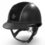 Charles Owen Ayr8 Plus Leather Look Riding Hat - Black/Black/Crystal