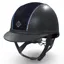 Charles Owen Ayr8 Plus Leather Look Riding Hat - Navy/Royal/Crystal