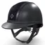 Charles Owen Ayr8 Plus Leather Look Riding Hat - Navy/Snake Trim