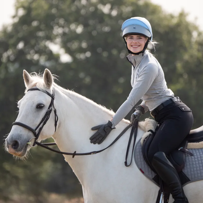 Charles Owen This Esme JS1 Pro Riding Skull Hat - Silver-7