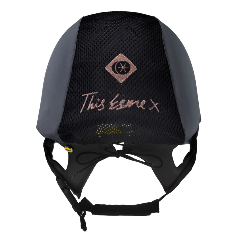 Charles Owen This Esme MS1 Pro Riding Skull Hat - Grey/Rose Gold-1