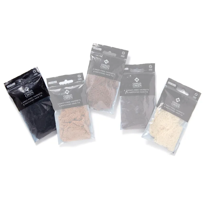 Charles Owen Knot Free Hairnet 2 Pack - Black