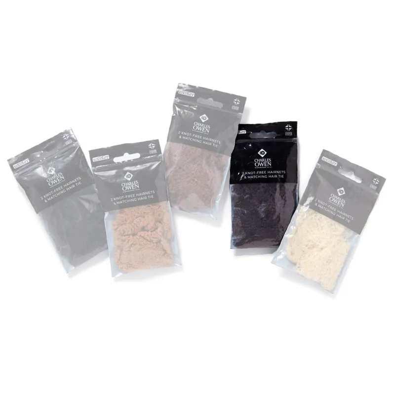 Charles Owen Knot Free Hairnet 2 Pack - Dark Brown