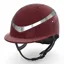 Charles Owen Halo CX Riding Hat - Matt Maroon/Gloss/Platinum