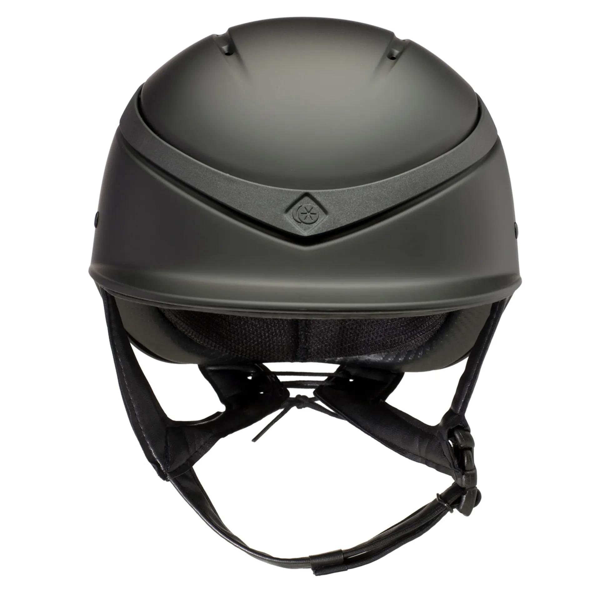 Charles Owen Luna Riding Hat Black Matt/Matt Ring