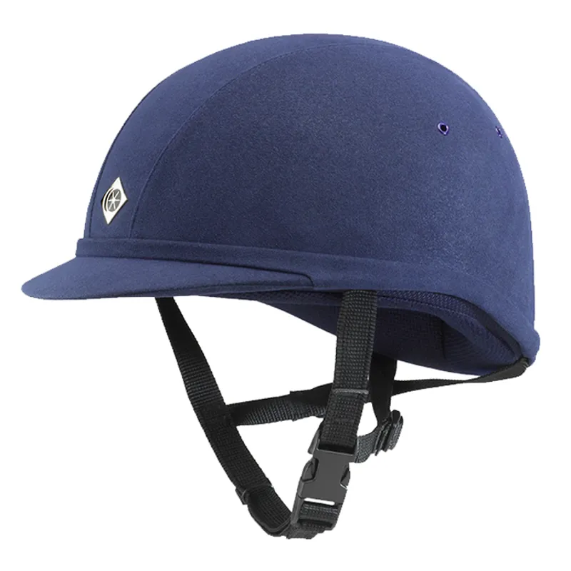 Charles Owen YR8 Junior Riding Hat - Navy/Navy