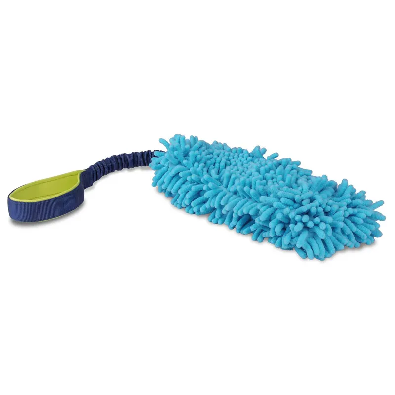 Coachi Tuggi Hide Dog Toy - Navy/Lime/Light Blue