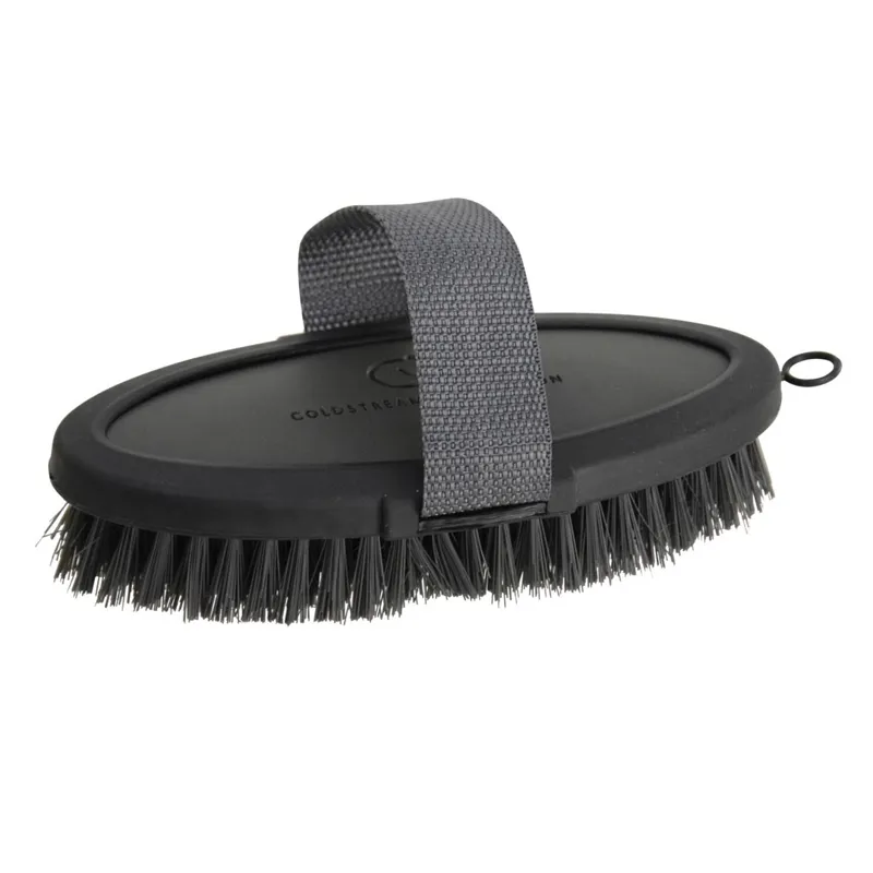 Coldstream Faux Leather Body Brush - Charcoal/Black