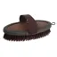 Coldstream Faux Leather Body Brush - Brown/Black