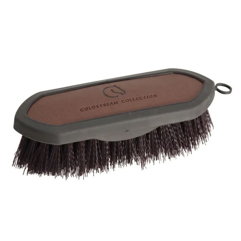 Coldstream Faux Leather Dandy Brush - Brown/Black