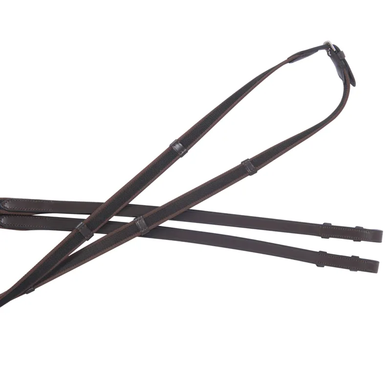 Collegiate Sure Grip Continental Reins - Brown