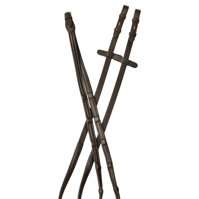 Collegiate ComFiTec Opulux Leather Reins - Dark Brown