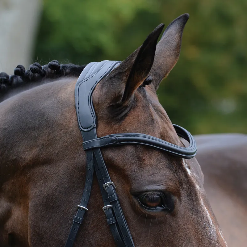 Collegiate ComFiTec Vogue Anatomical Bridle - Black - TRIAL-2