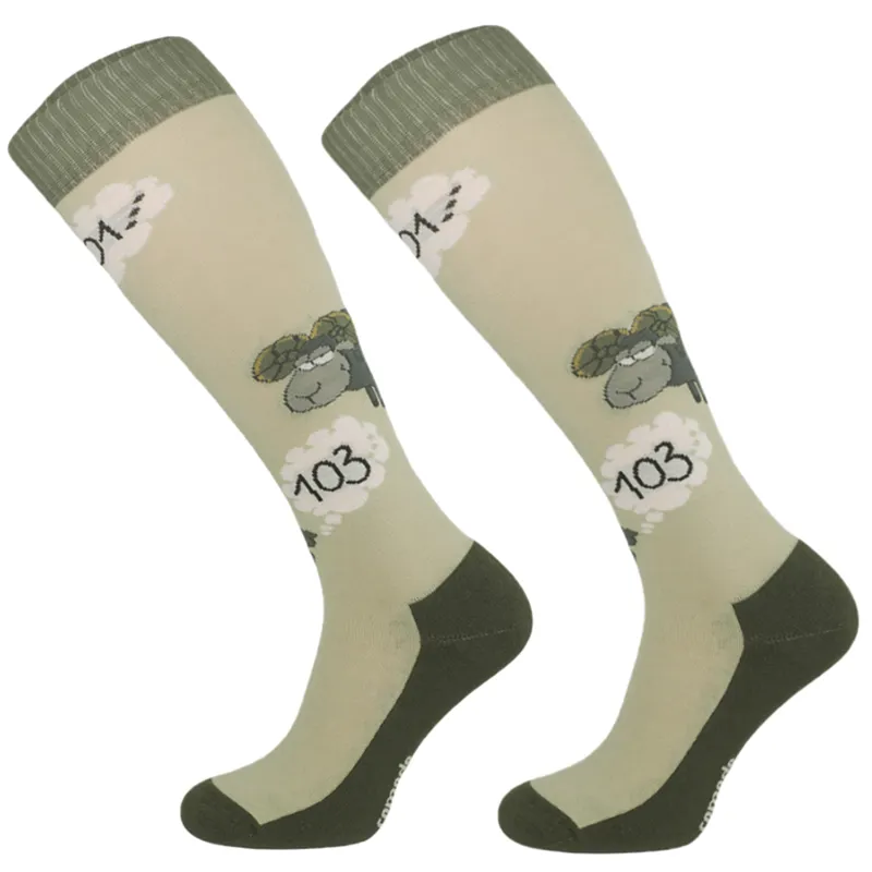 Comodo Novelty Fun Adults Socks - Light Sheep