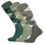 Comodo Womens Tall Riding Socks 3 Pack - Green