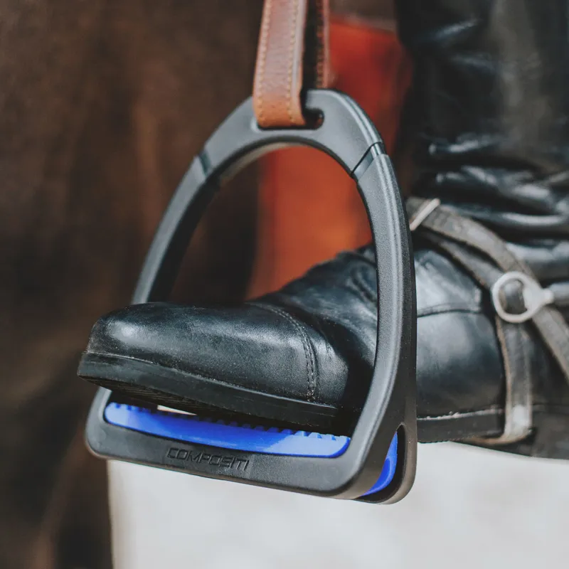 Compositi Premium Profile Junior Stirrups - Royal Blue-1