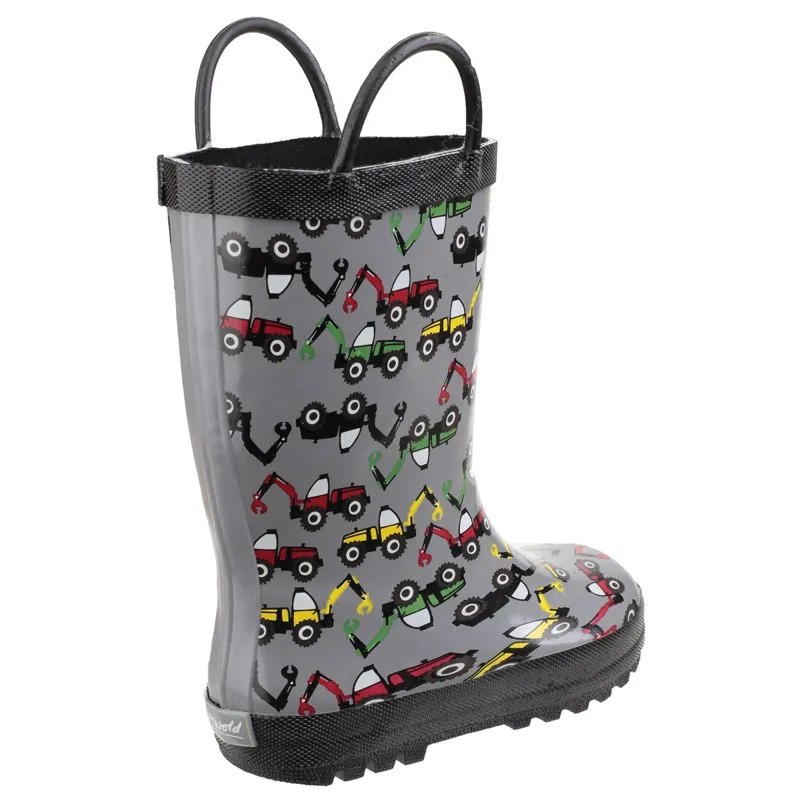 Cotswold Puddle Junior Wellies - Digger-1