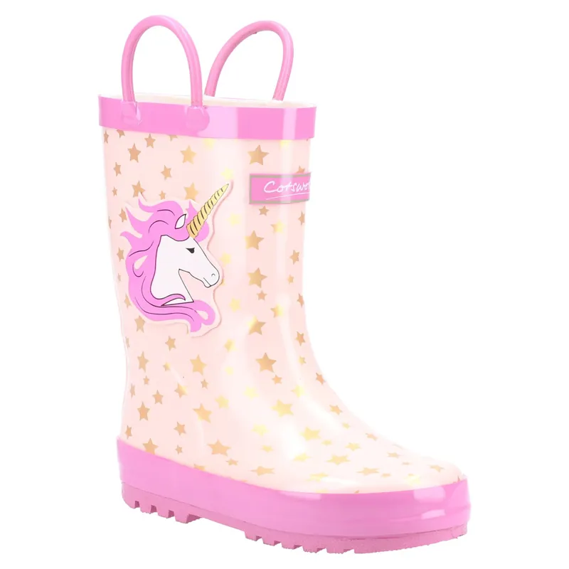 Cotswold Puddle Junior Wellies - Unicorn