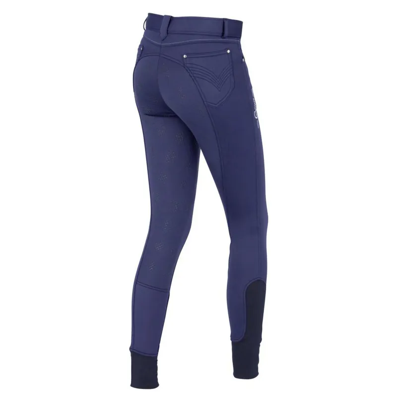 Covalliero Morzine Full Grip Ladies Softshell Breeches - Navy-1
