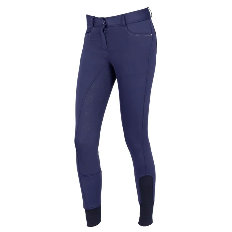Covalliero Morzine Full Grip Ladies Softshell Breeches - Navy-2