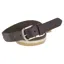 Covalliero Stretch Tri-Colour Belt - Milky Chocolate/White/Beige