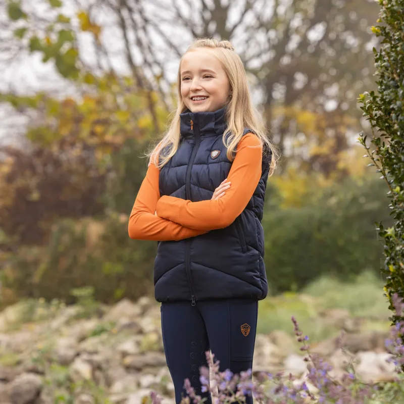 Covalliero Junior Padded Gilet - Dark Navy-2