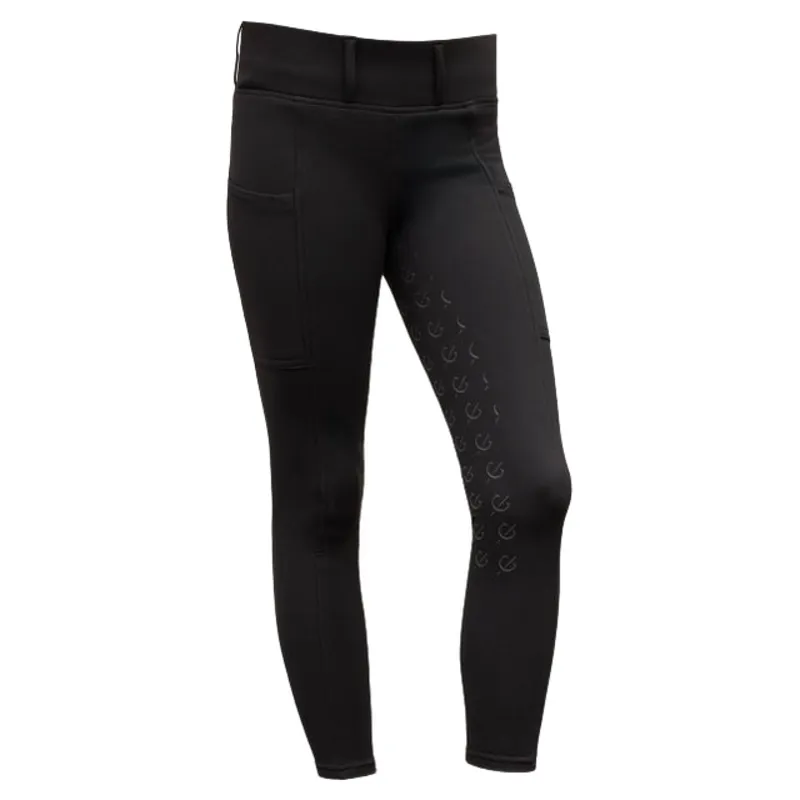 Covalliero Full Grip Junior Riding Tights - Black-2