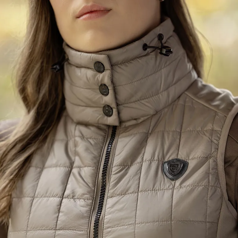 Covalliero Combi Ladies Hybrid Gilet - Taupe-4