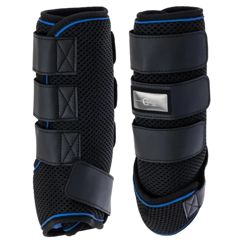 Covalliero Water Cooling Gaiter Horse Boots - Black/Blue