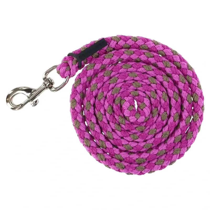 Covalliero Hippo Lead Rope - Light Berry/Walnut