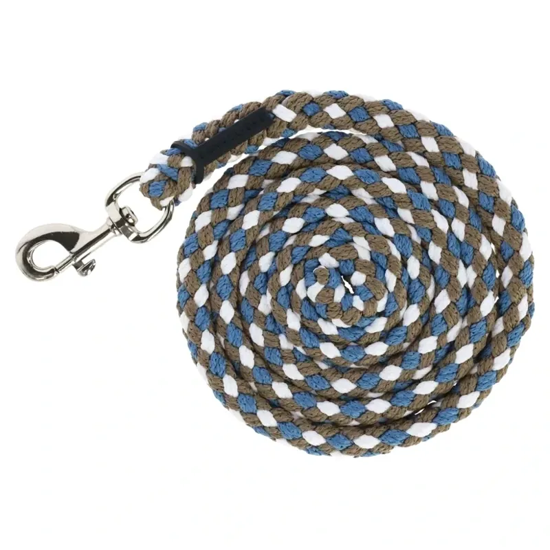 Covalliero Hippo Lead Rope - Smoked Blue/Walnut