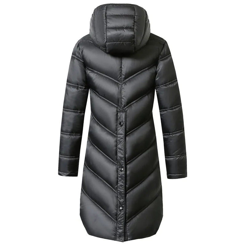 Covalliero Junior Girls Long Quilted Jacket - Black-1